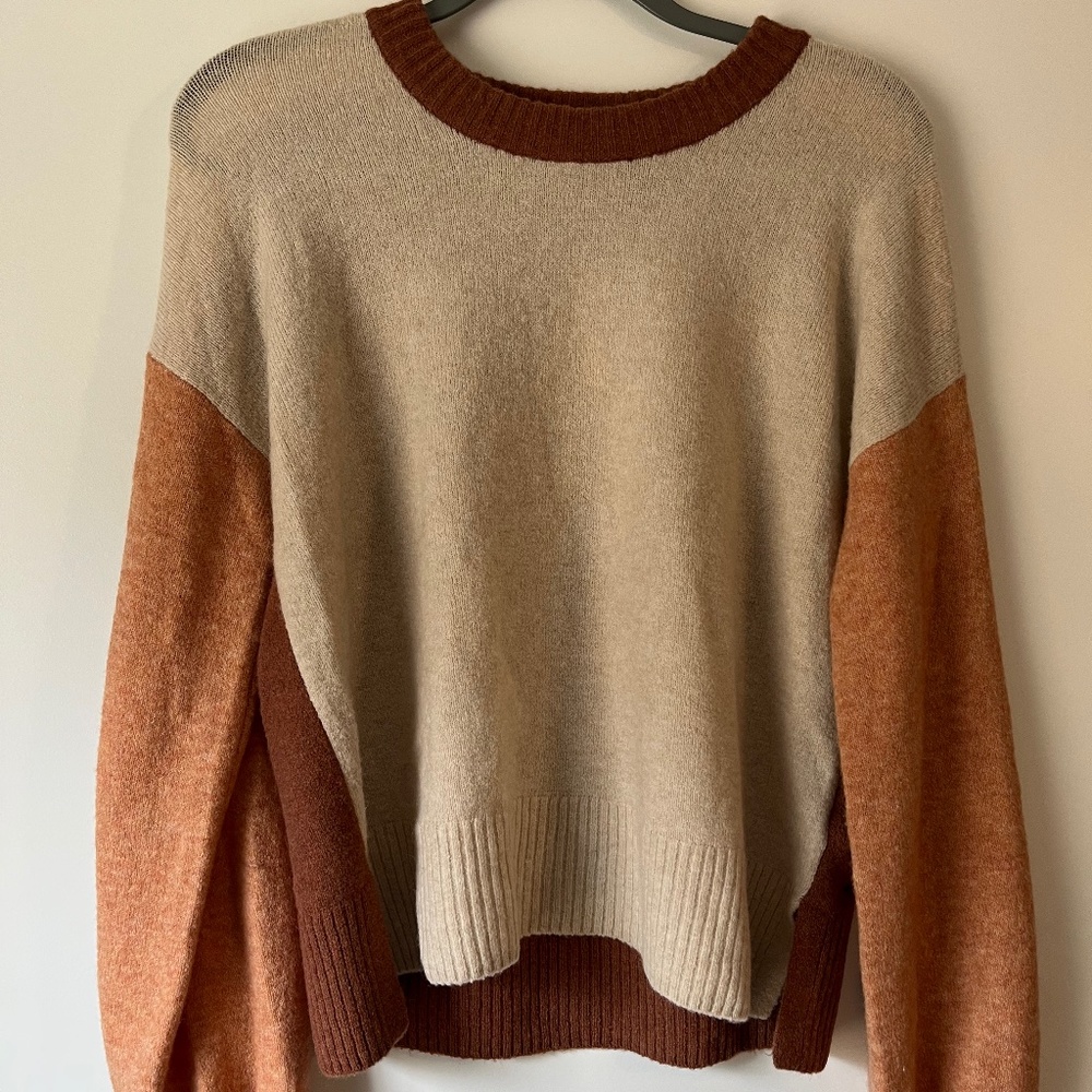 Madewell small colorblock sweater